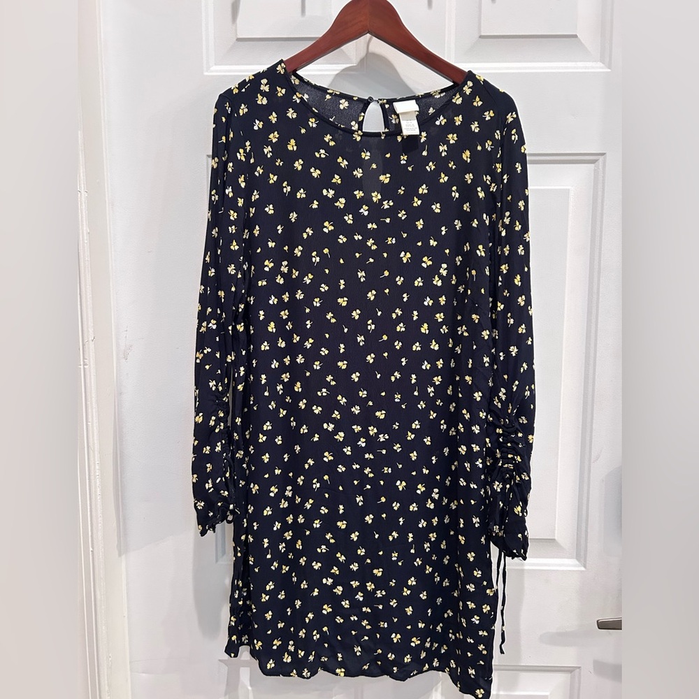 H&M Navy Floral Dress